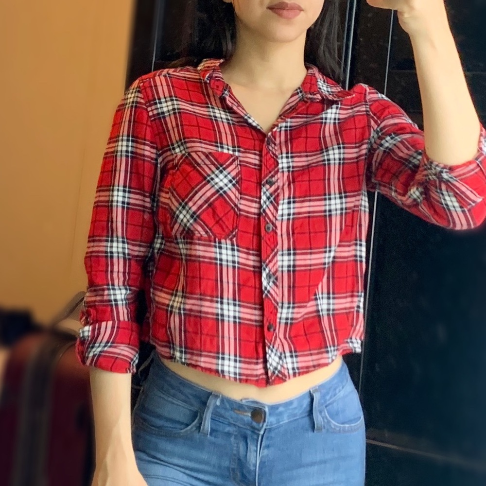 H&M Tartan Top